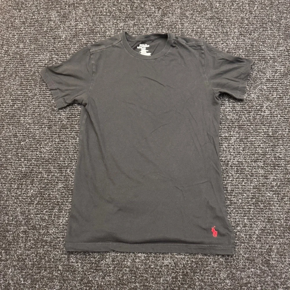 Polo Ralph Lauren Mens T-Shirt Bundle Black Crew Neck Blue V-Neck Size Medium